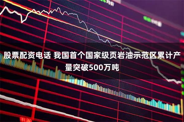 股票配资电话 我国首个国家级页岩油示范区累计产量突破500万吨