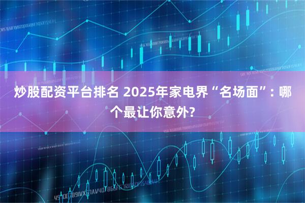 炒股配资平台排名 2025年家电界“名场面”: 哪个最让你意外?